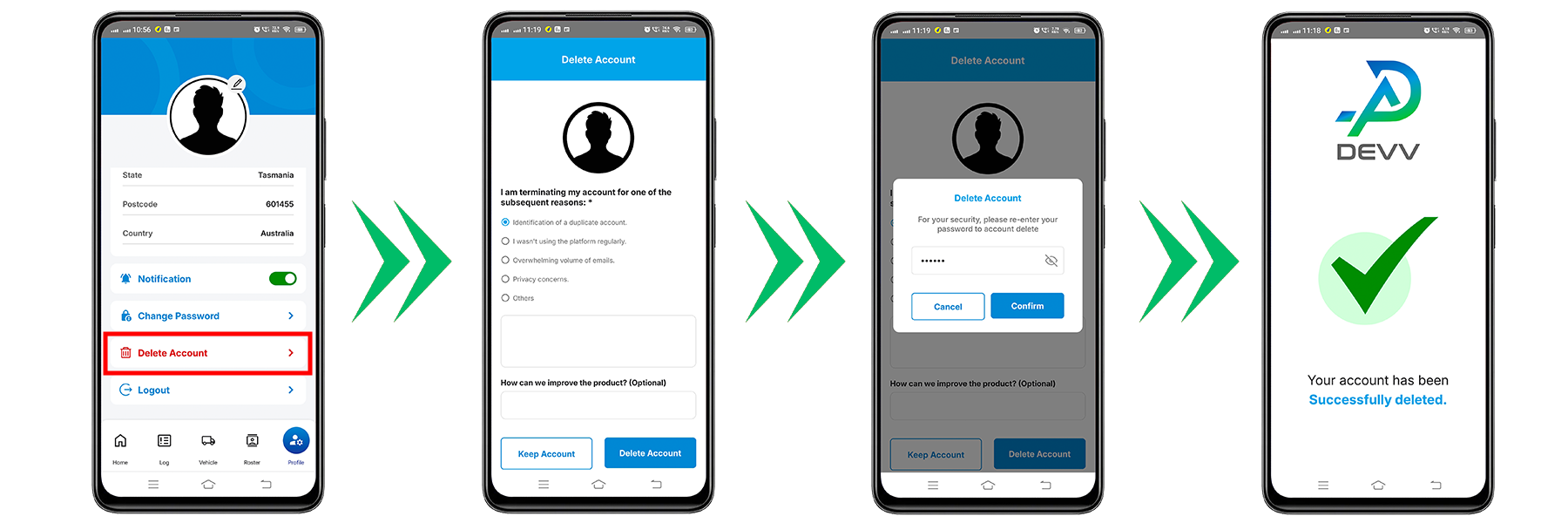 Account Deletion Steps